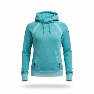 DC Shoes RideBuilt Series Women’s Medium Aqua Pullover Hoodie Fleece